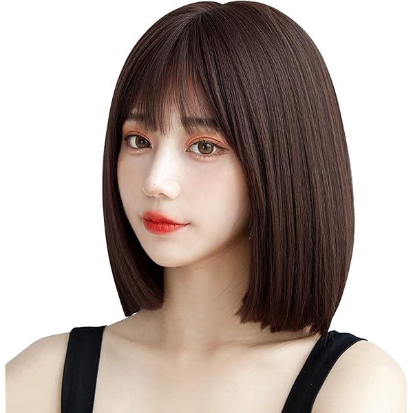 Amazon.co.jp: ORSUNCERウィッグ ボブ ショート 黒 ボブウィッグ